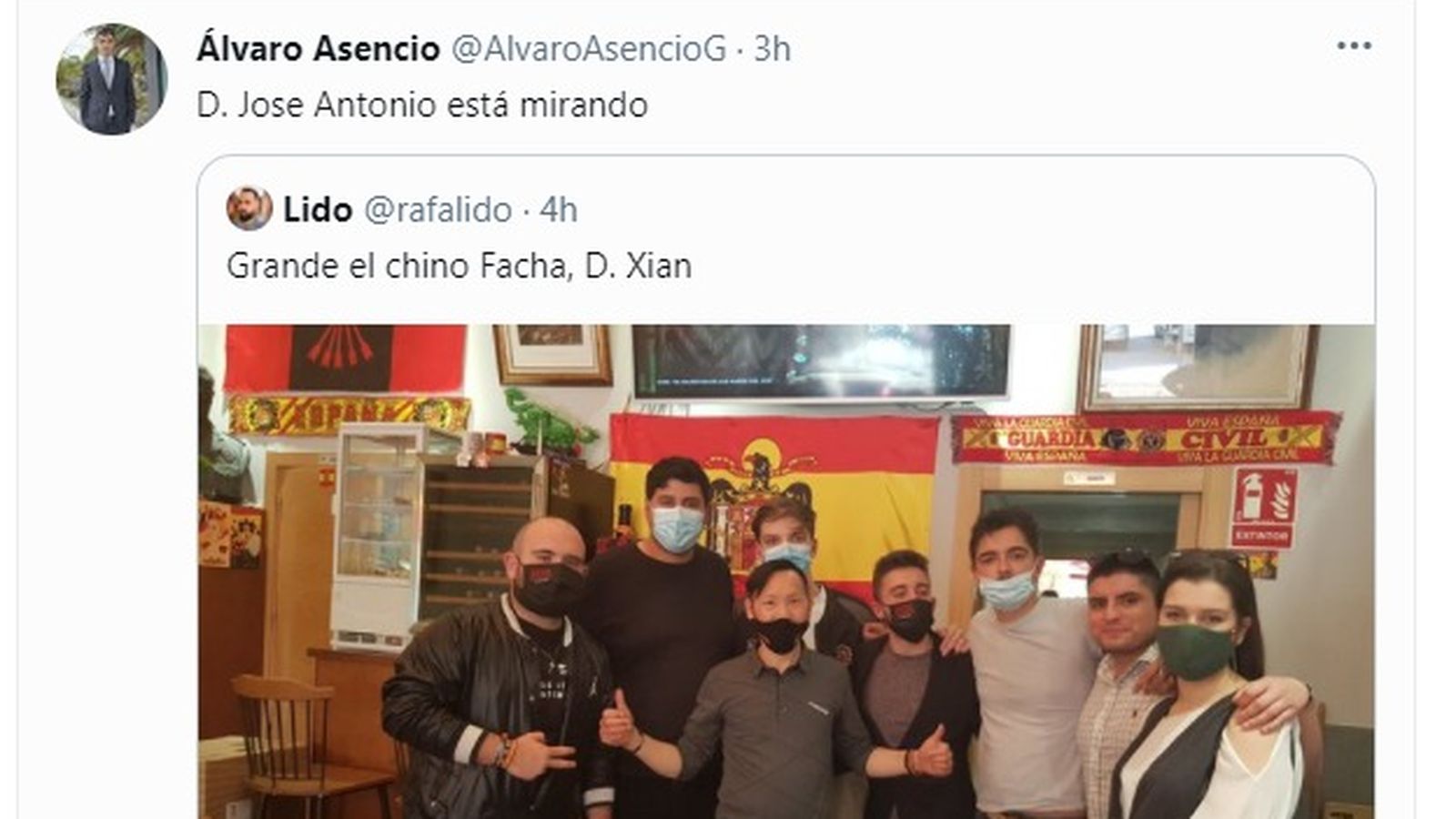 Captura de pantalla del tuit