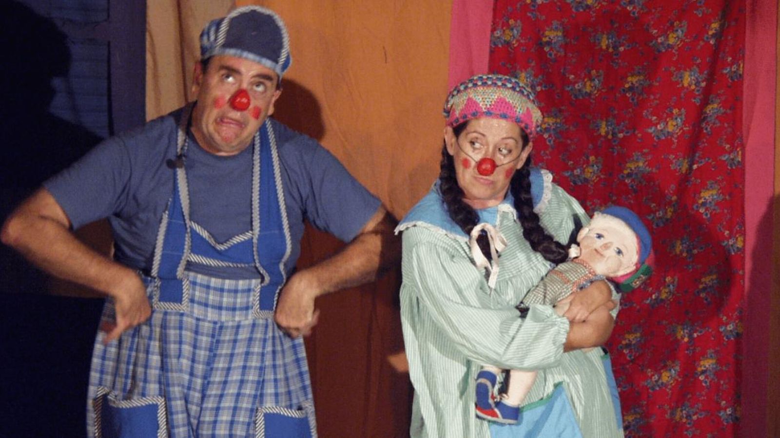 El pallasso Gabriel Fariza juntament amb la companya Maite Miralles