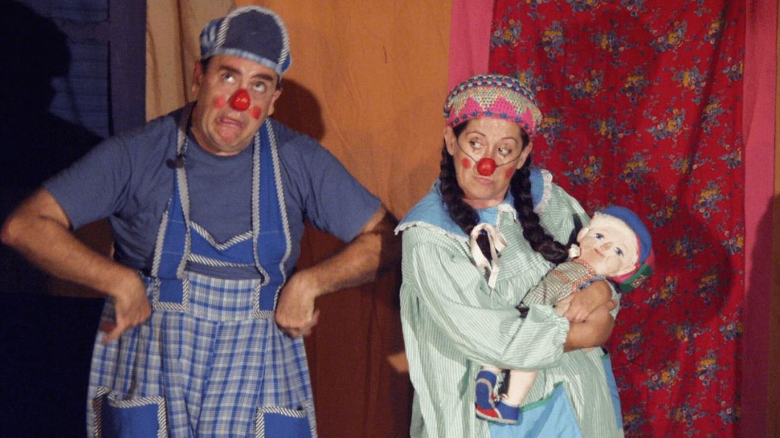 El pallasso Gabriel Fariza juntament amb la companya Maite Miralles