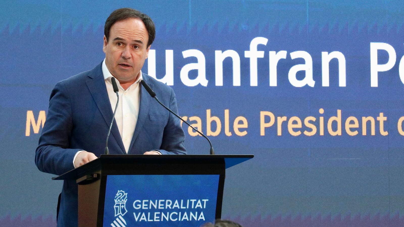 El cap del Consell, Juanfran Pérez Llorca, participa en la presentació de l'Aliança Valenciana per la Defensa i la Seguretat