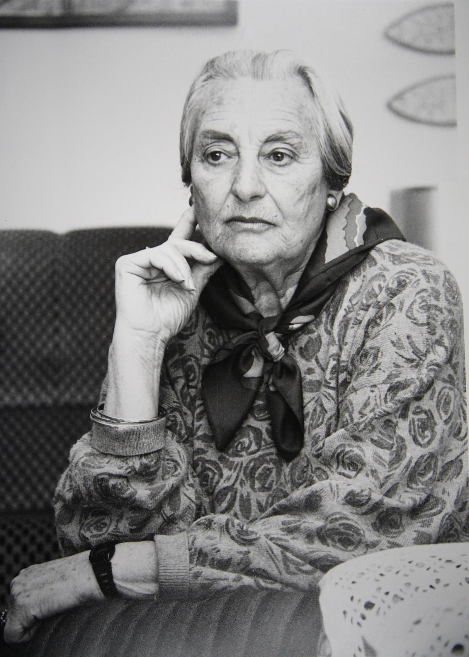 Pilar Soler, en acabar una intervenció en una de les celebracions del 8 de març