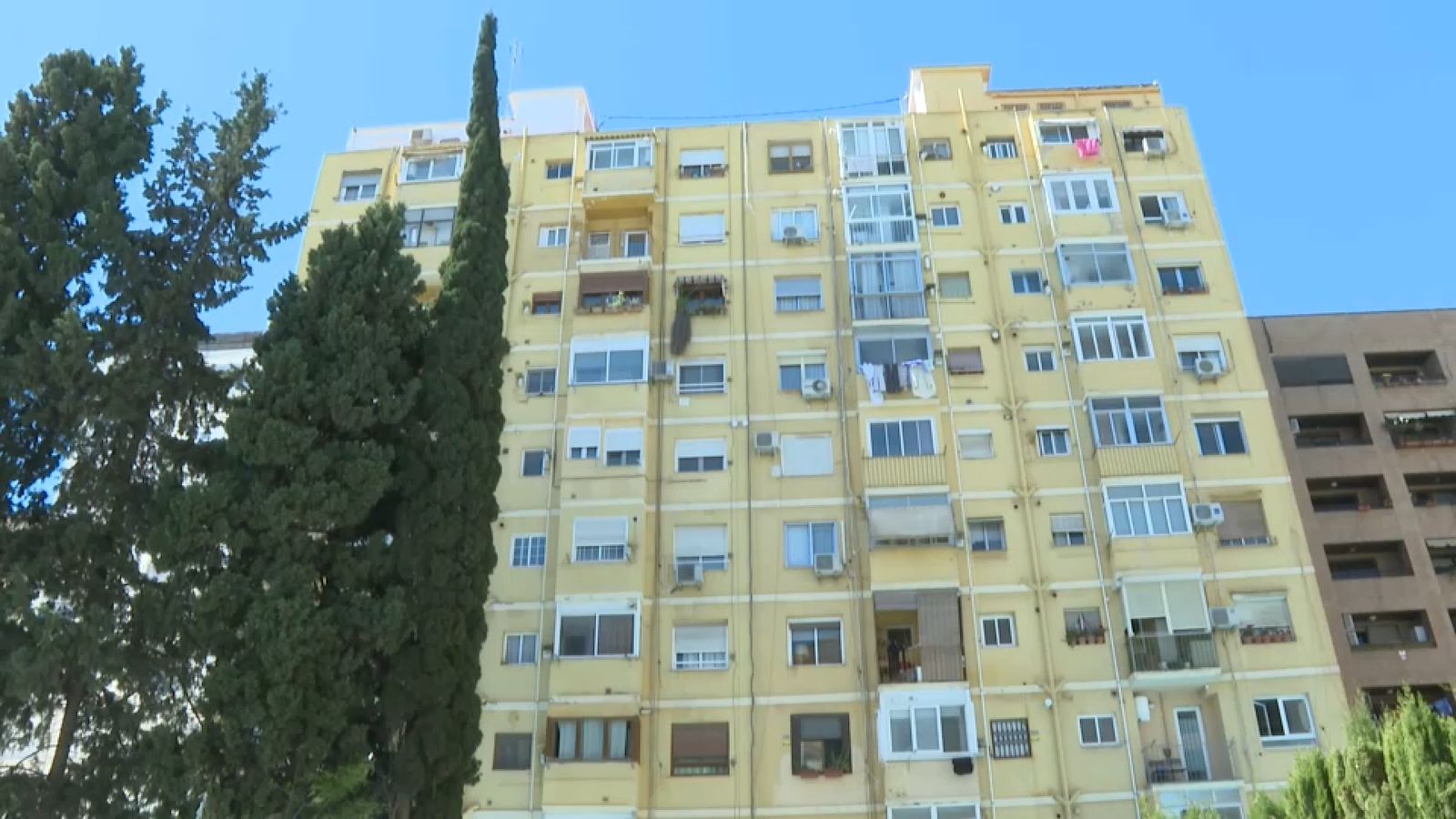 Bloc d'edificis on ha tingut lloc el sinistre, este divendres