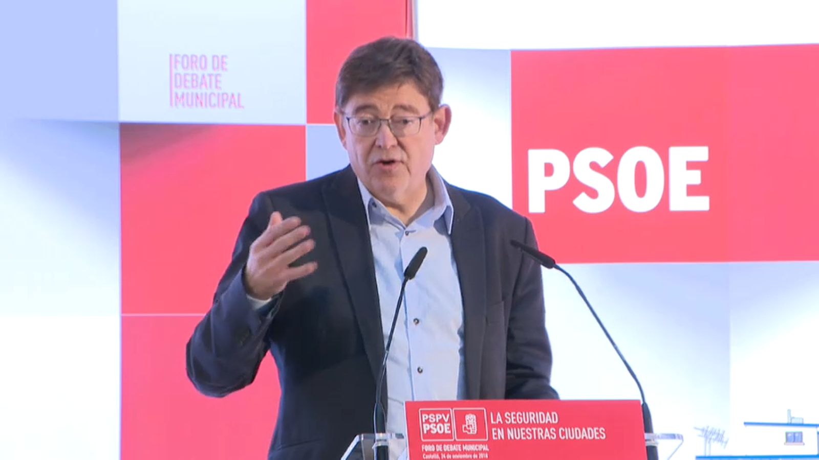 Ximo Puig intervé en el Fòrum de Debat Municipal sobre Seguretat de Castelló