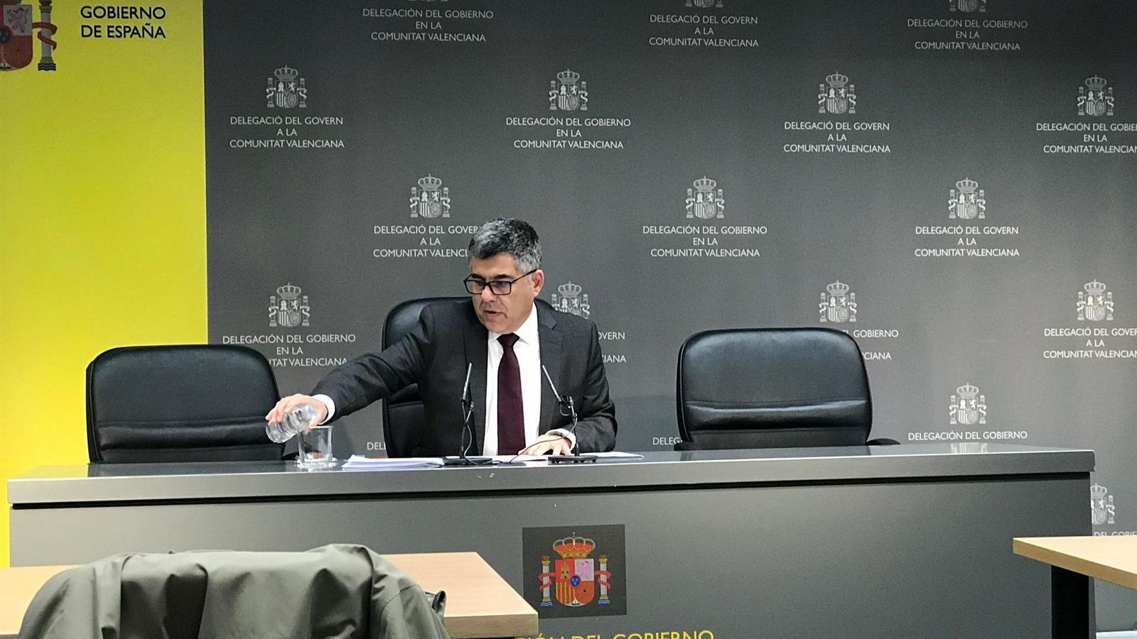 Juan Carlos Fulgencio durant la seua compareixença Juan Carlos Fulgencio durant la seua compareixença