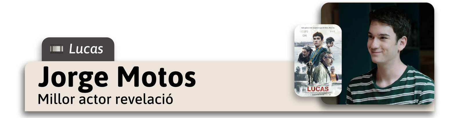 Jorge Motos, nominat al Goya a millor actor revelació