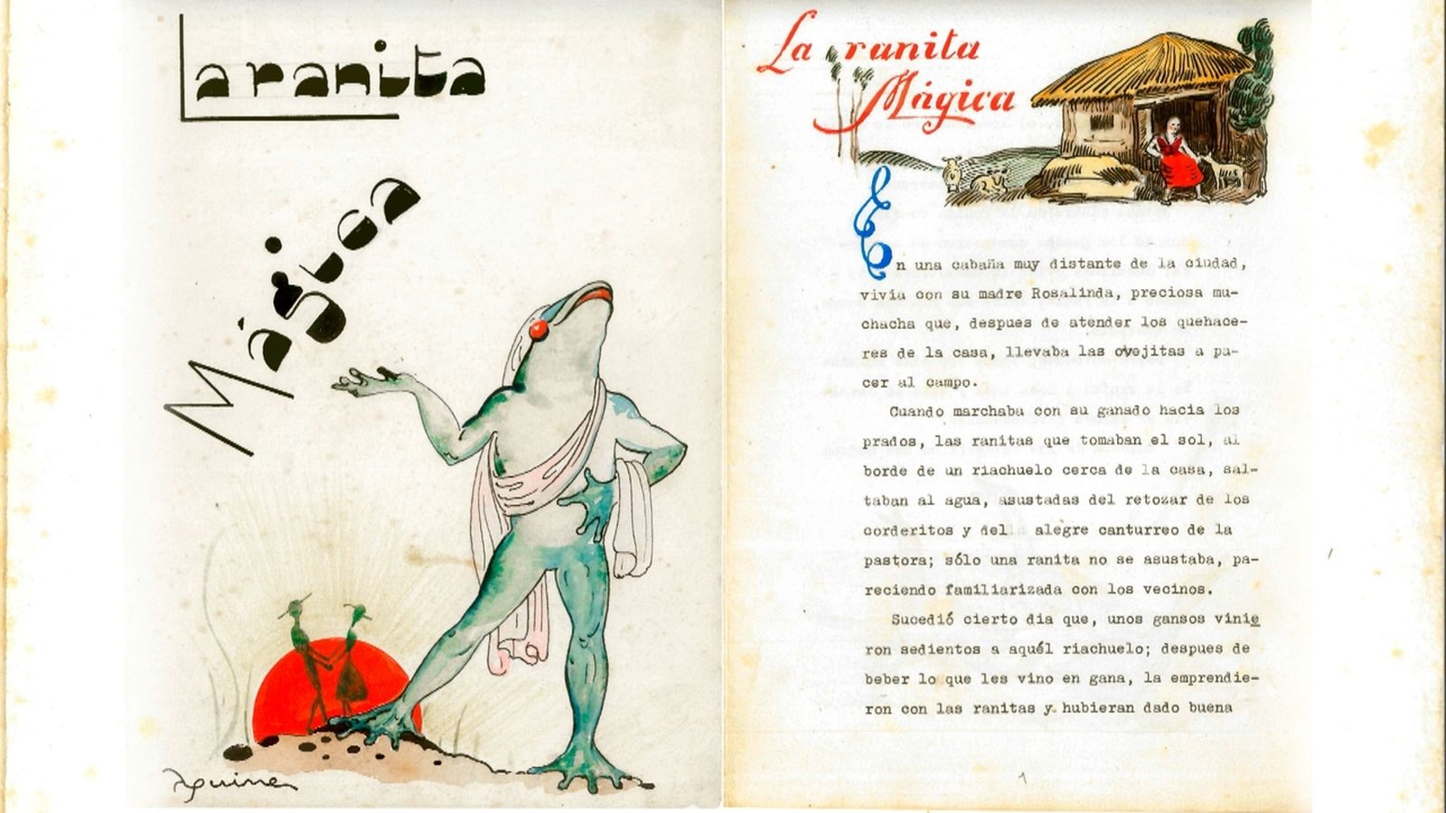 Fragment d'un dels relats, 'La ranita mágica'