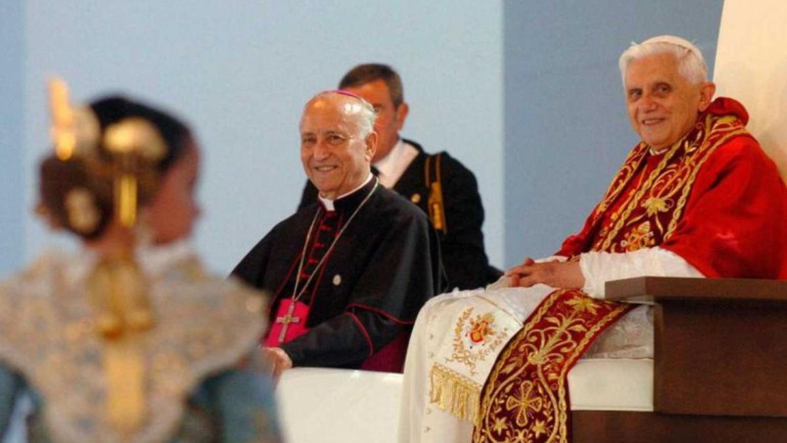 Imatge d'arxiu de la visita del papa Benet XVI a València el 2006