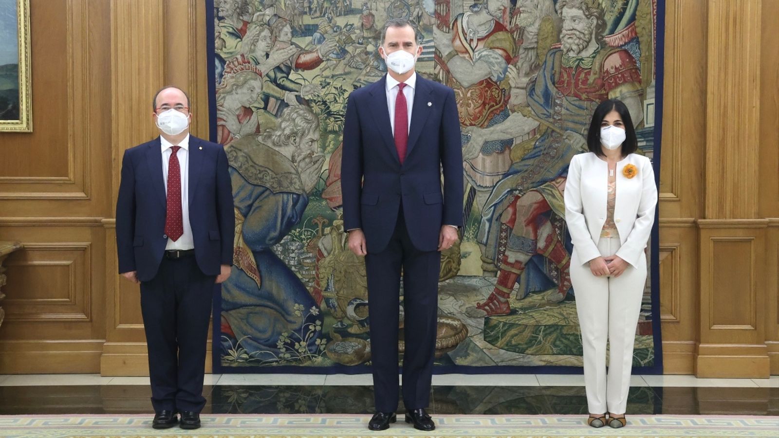 Presa de possessió dels nous ministres presidida pel rei