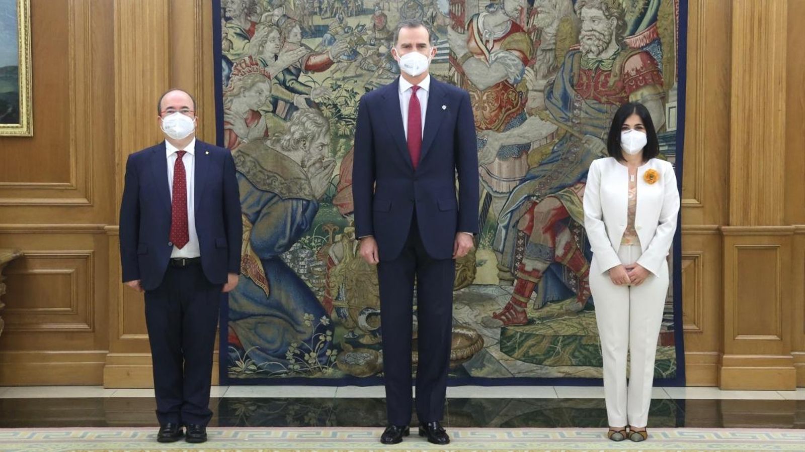 Presa de possessió dels nous ministres presidida pel rei