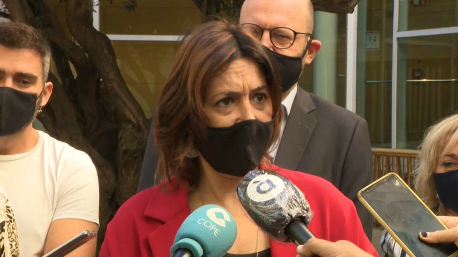 La consellera de Transparència, aquest matí, a les Corts.