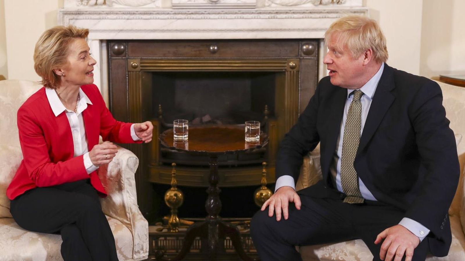 La presidenta de la Comissió Europea, Ursula von der Leyen i el cap del govern del Regne Unit, Boris Johnson