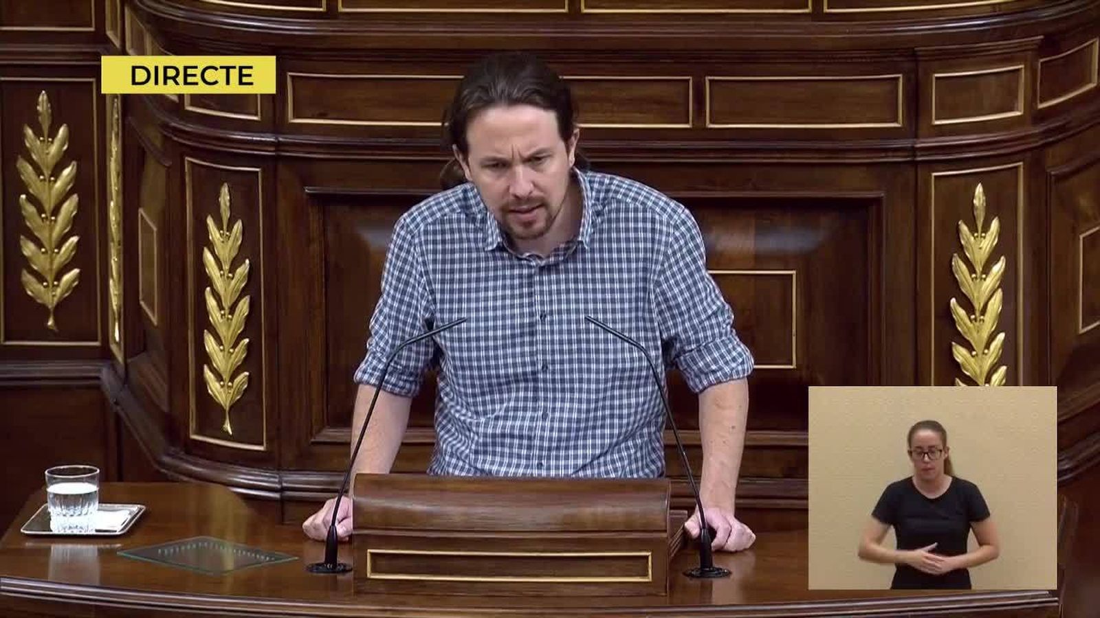 22.07.2019 | Intervenció de Pablo Iglesias en el debat d'investidura de Pedro Sánchez