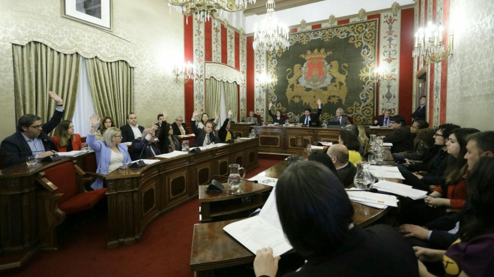 Un ple de la corporació alacantina, en una imatge d'arxiu