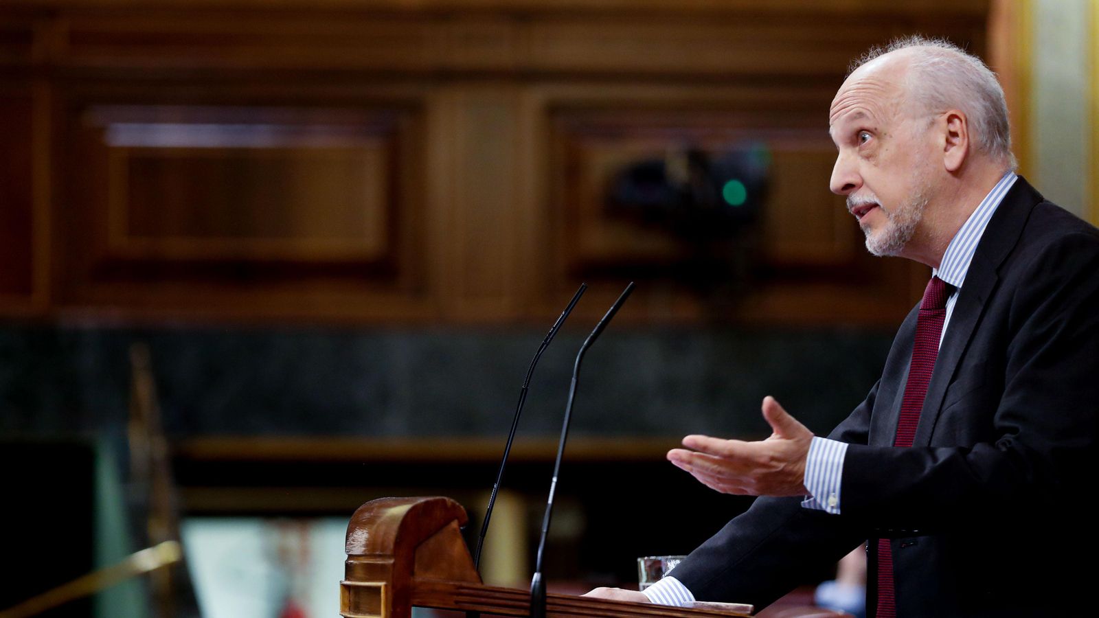 El diputat popular Gabriel Elorriaga intervé durant el ple celebrat aquest dijous en el Congrés dels Diputats