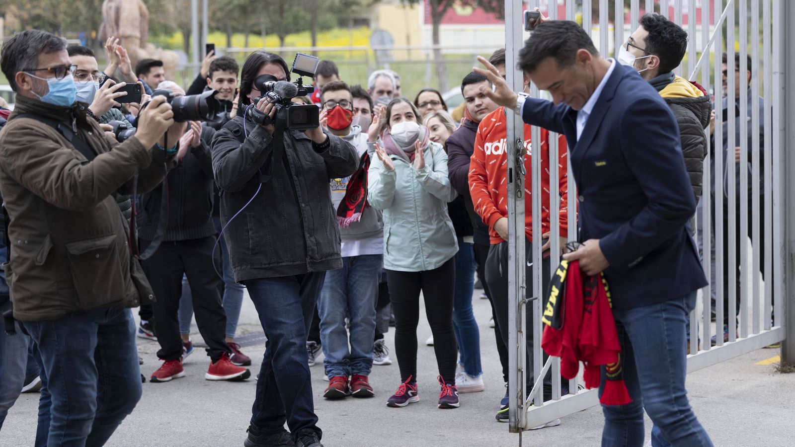 García Plaza va rebre l'estima de l'afició del Mallorca després de ser destituit