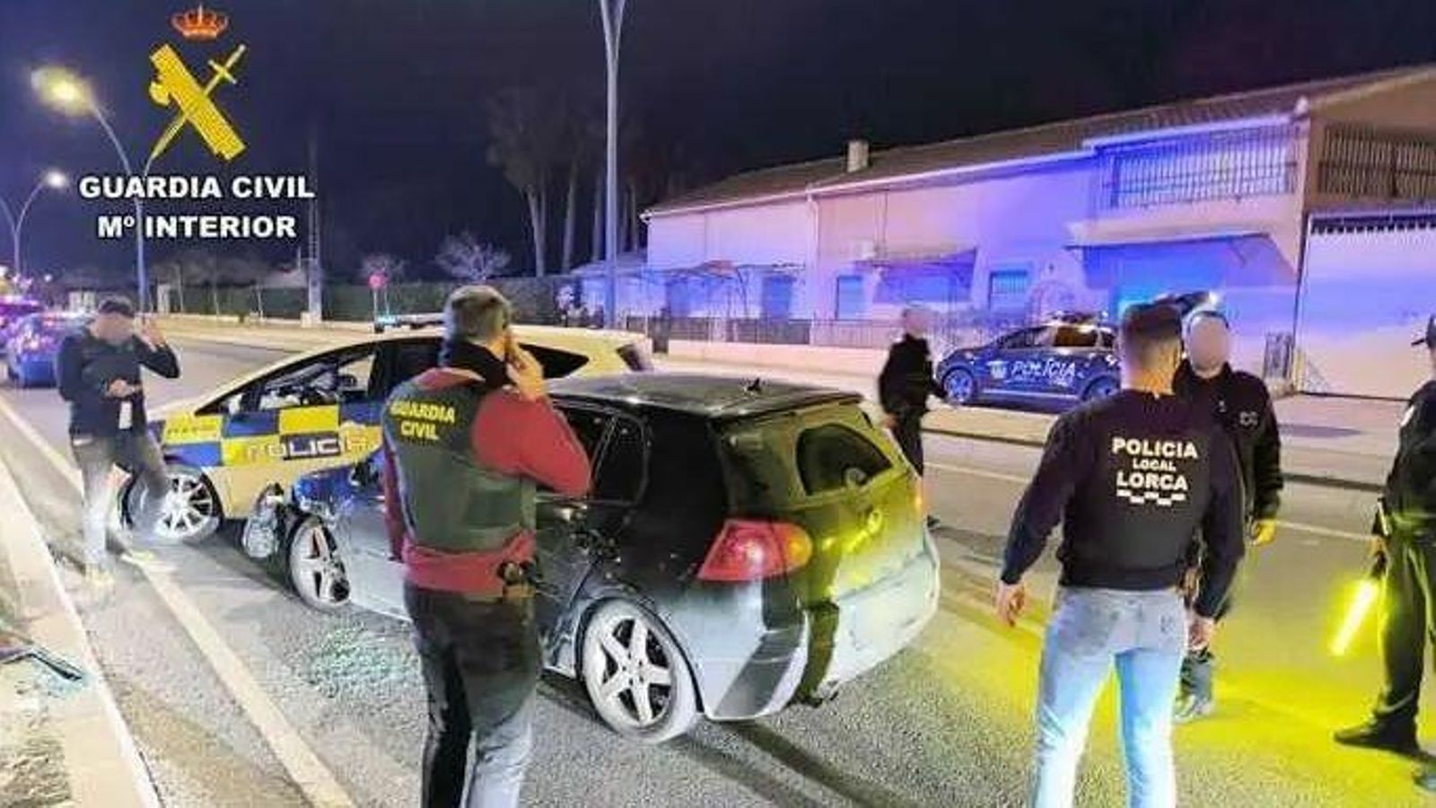 Els agents durant l'operació Crepúsculo