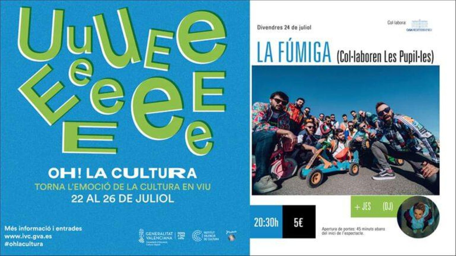 La Fúmiga actuarà el dissabte a la Casa Mediterráneo d’Alacant