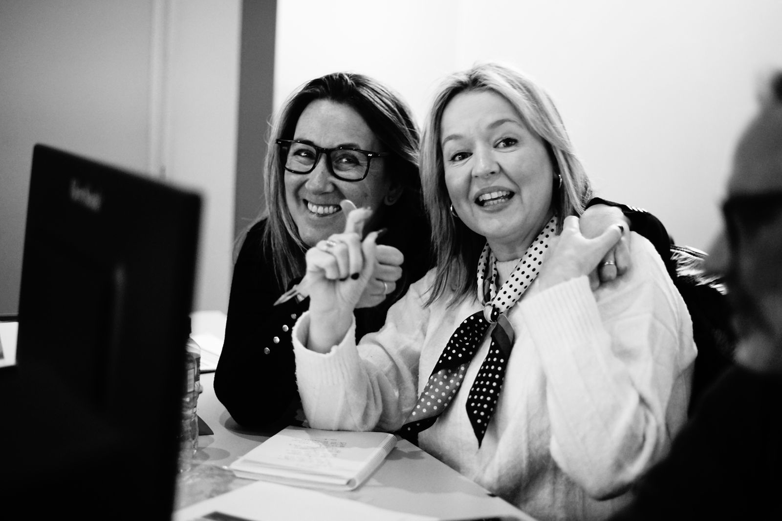 Laia Aguiló, cap de producció i Omaira López, subdirectora del programa