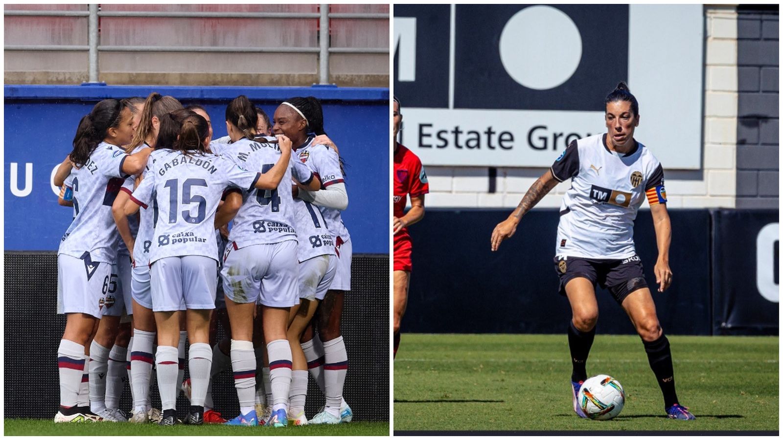 Imatges dels partits del Llevant i València