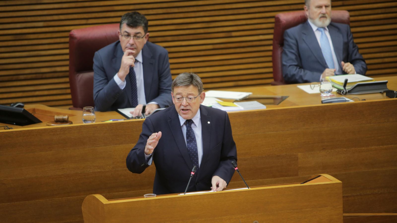 El president de la Generalitat, Ximo Puig, en l'última sessió de control