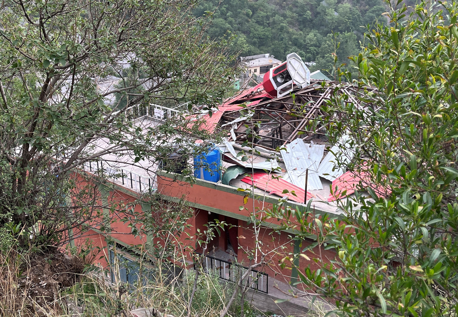 En imatge, un dels objectius del bombardeig de l'Índia al Pakistan