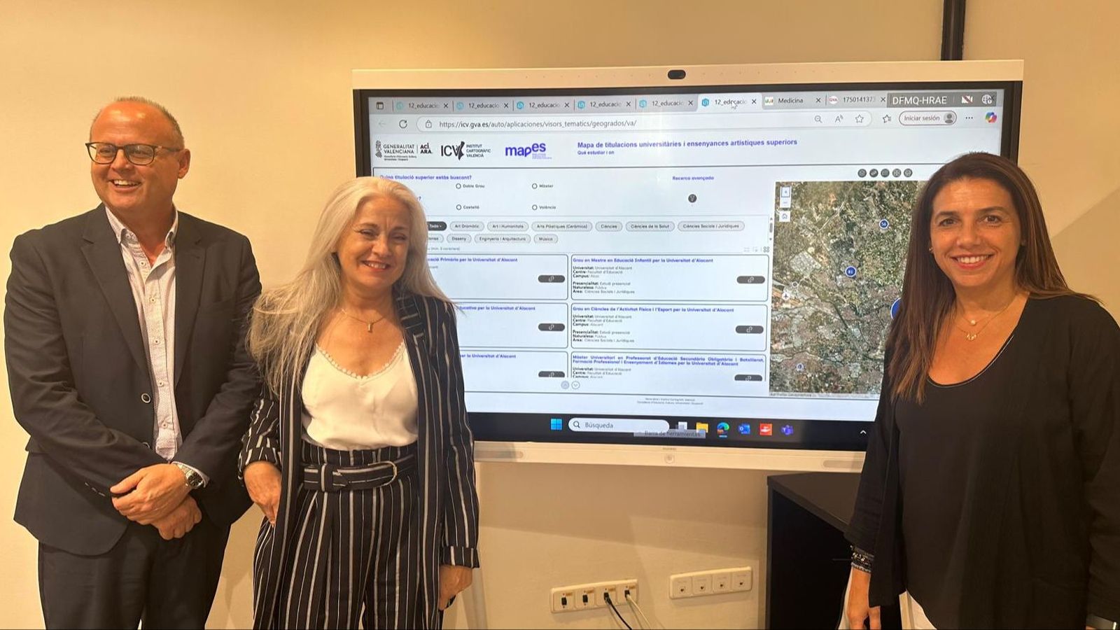 Imatge de la presentació a la Conselleria d'Educació