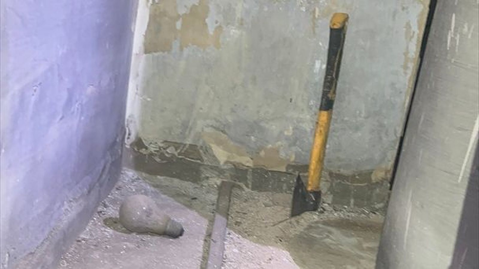 La destral incautada per la Guàrdia Civil