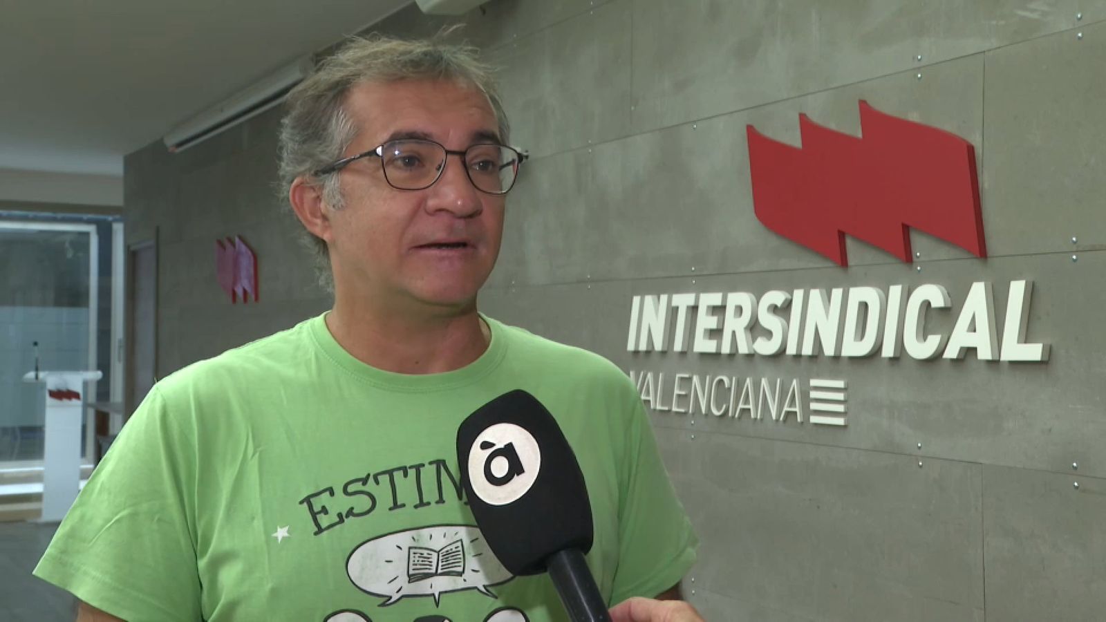 El portaveu de l'STEPV, sindicat majoritari en l'educació, Marc Candela