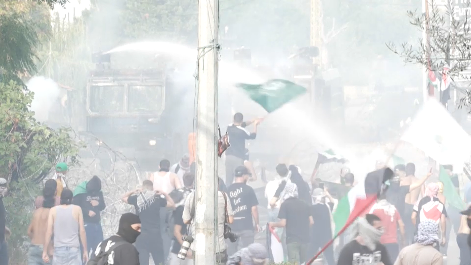 Protestes per l'atac a l'hospital de Gaza