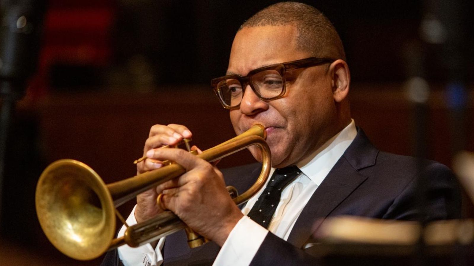 Actuació del trompetista nord-americà Wynton Marsalis a Amsterdam
