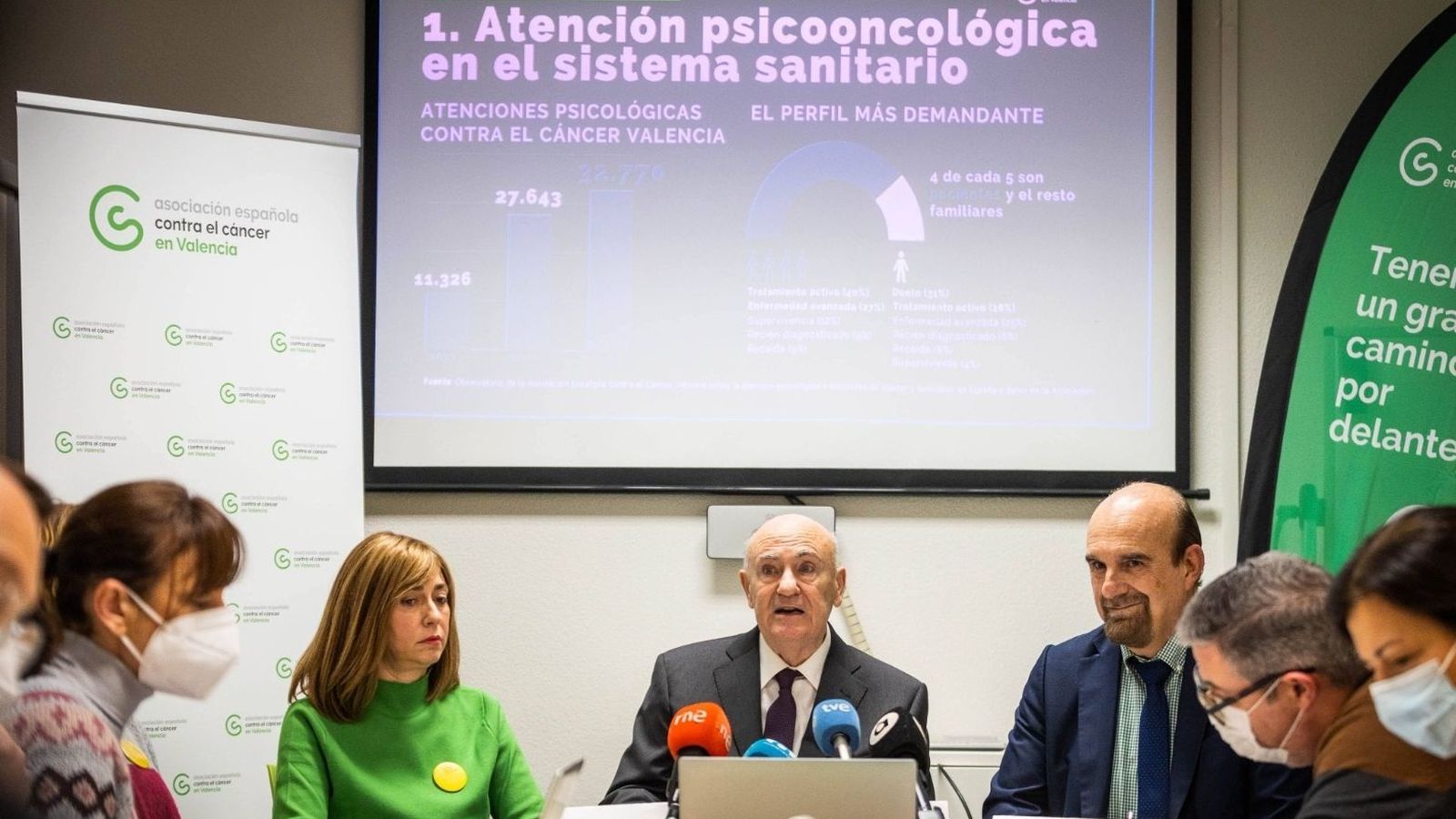 Membres de l'Associació contra el càncer València