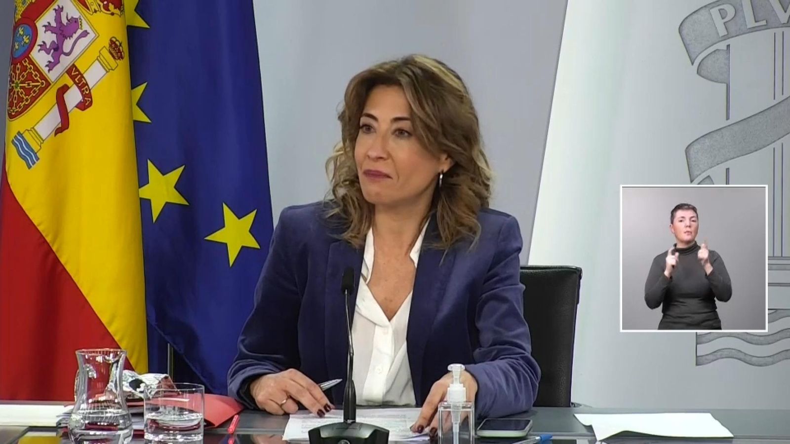 La ministra Sánchez, aquest dimarts, en roda de premsa