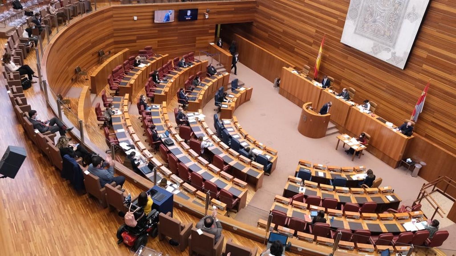 Una sessió del parlament castellanolleonés del passat 10 de març