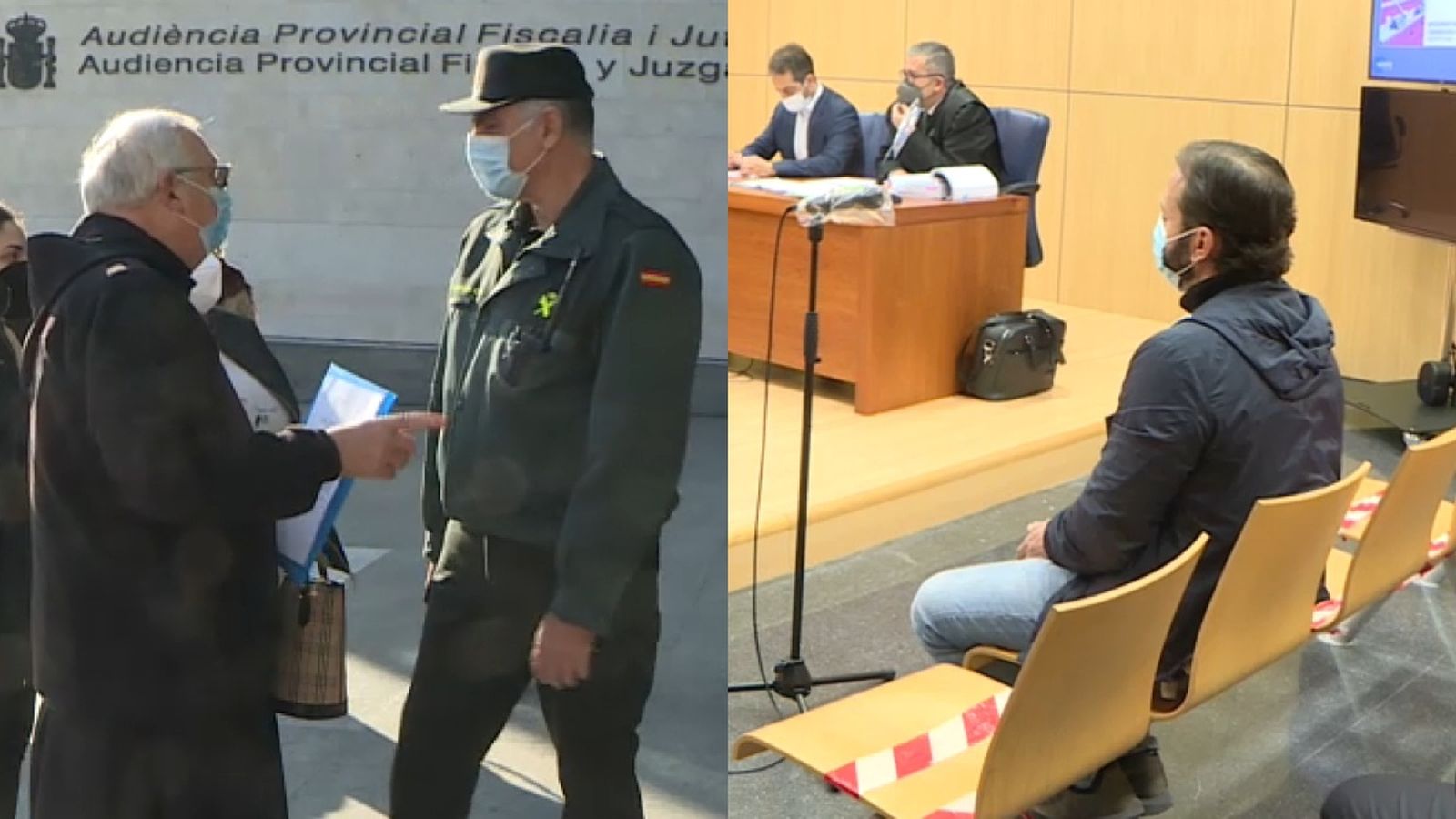 El denunciant, Ricardo Subirón, i l'acusat, Vicente Almalé