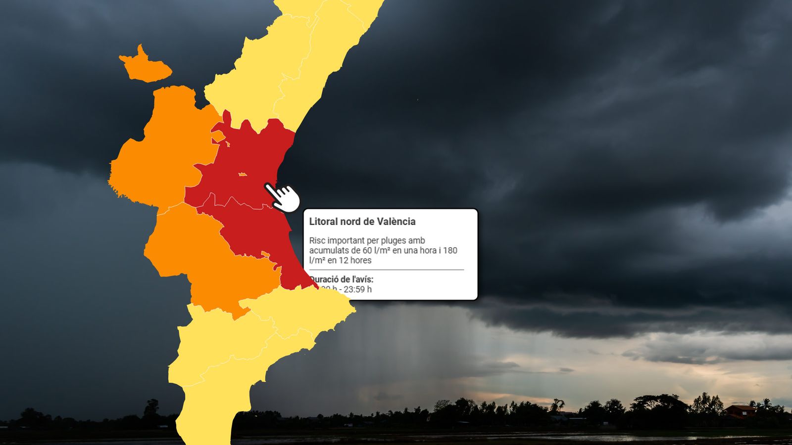 Avis roig al golf de València