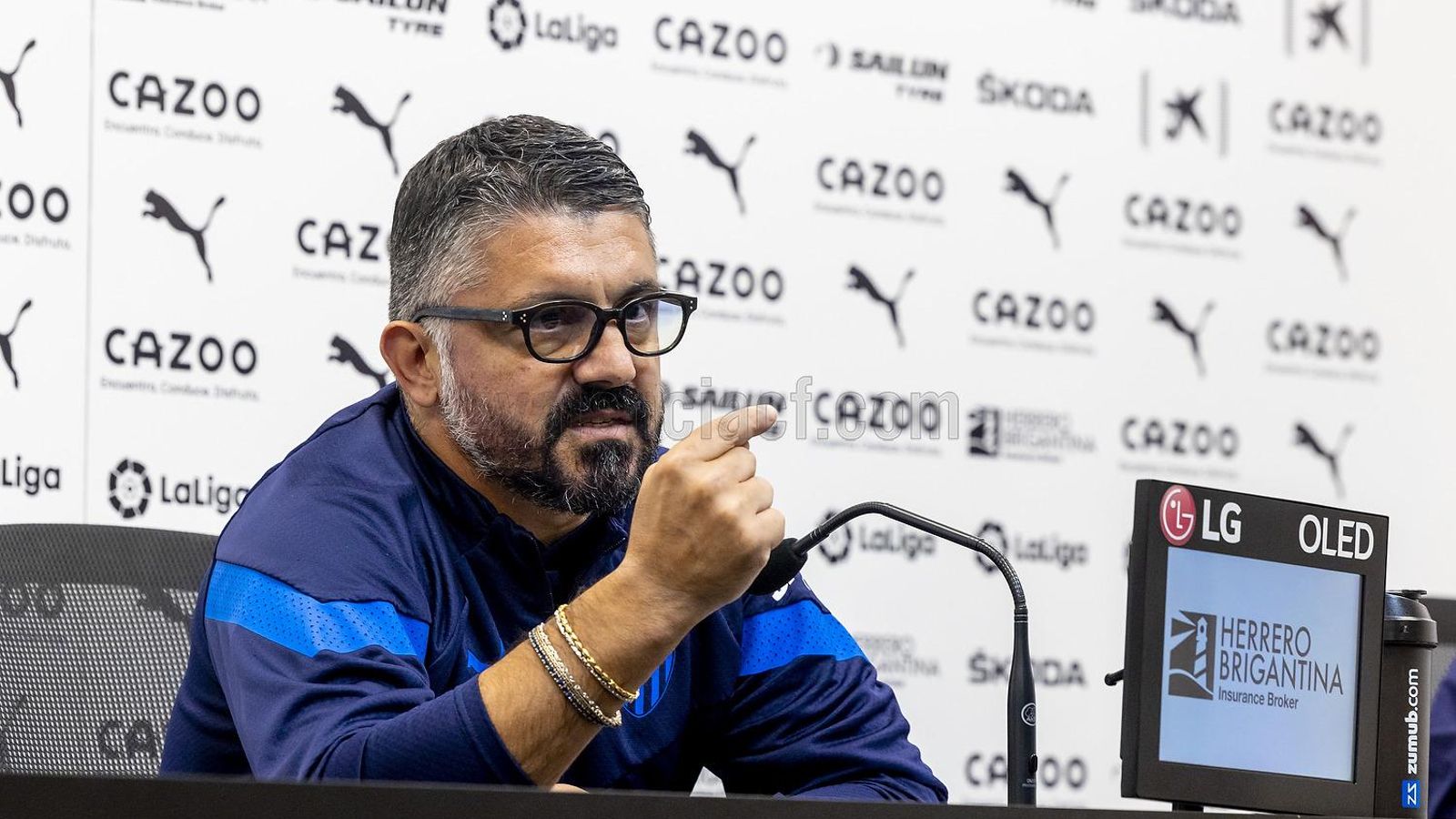 El tècnic del València, Gennaro Gattuso
