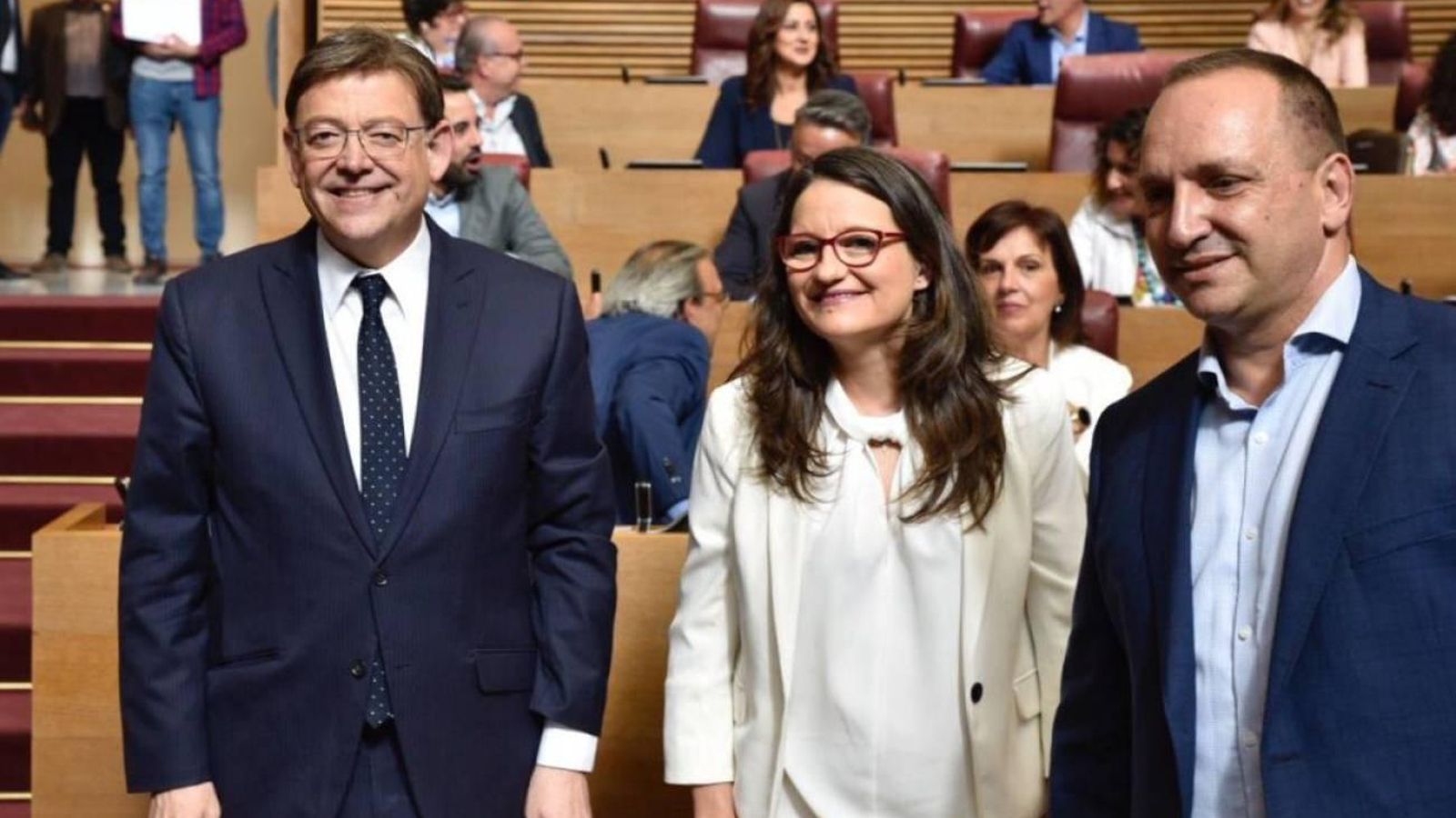 Imatge d'arxiu de l'acord del Botànic a les Corts