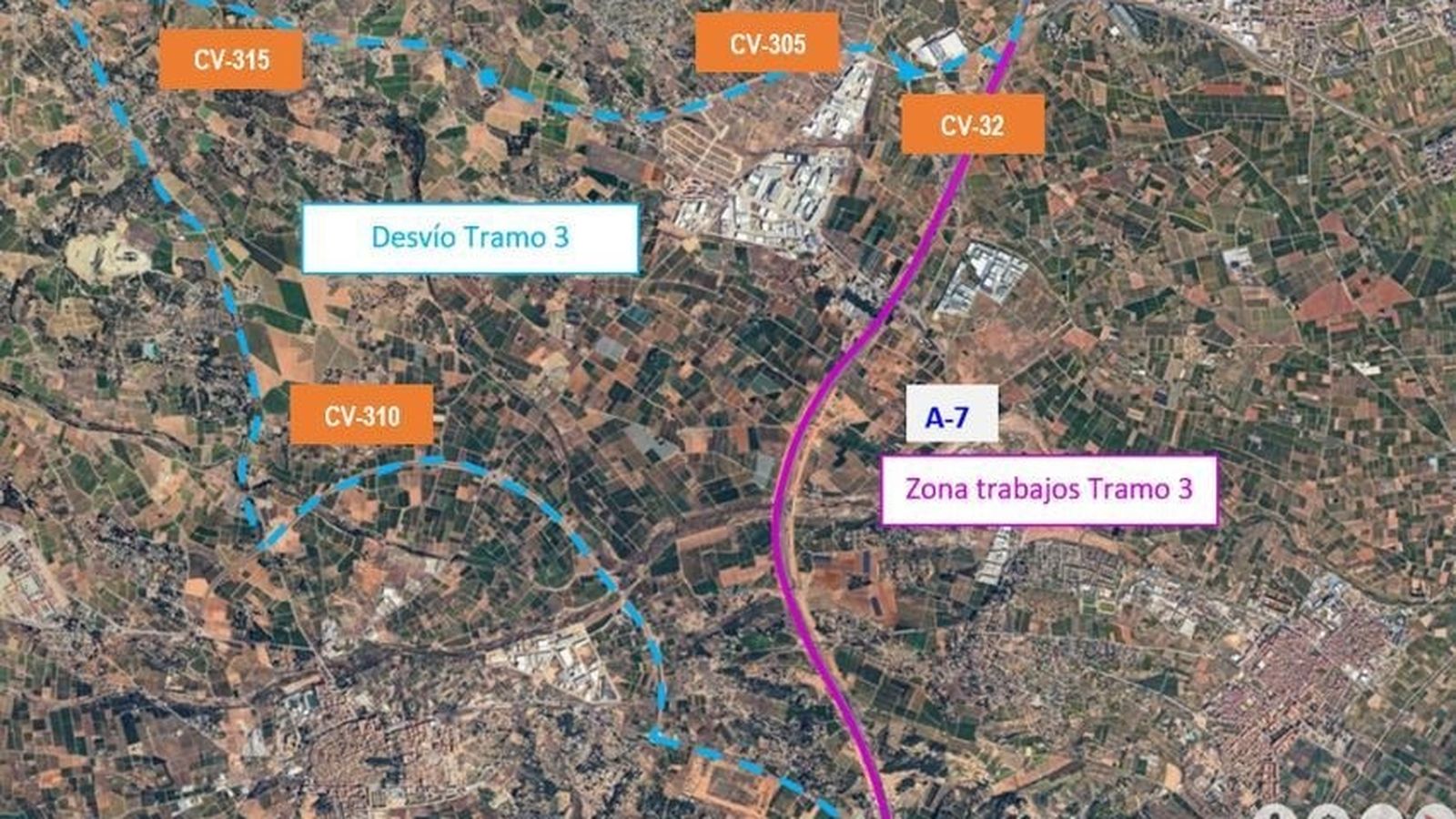 Així quedarà el trànsit després dels talls de l'A7