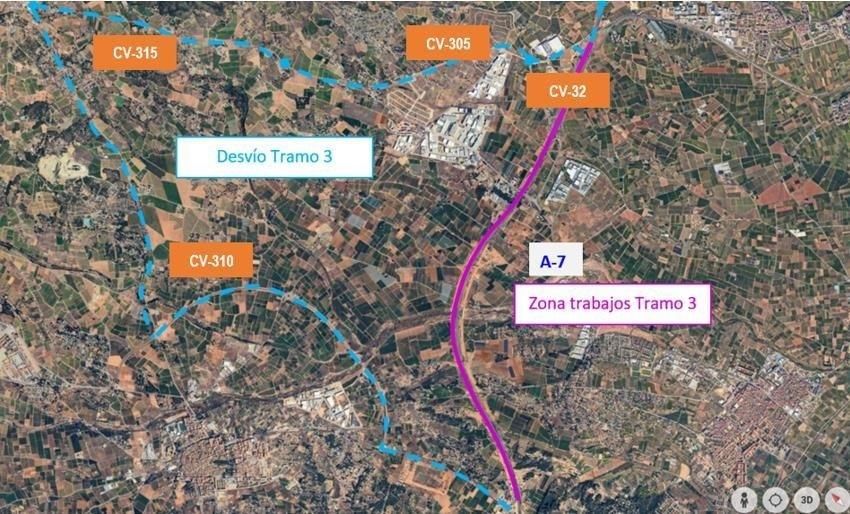 Així quedarà el trànsit després dels talls de l'A7