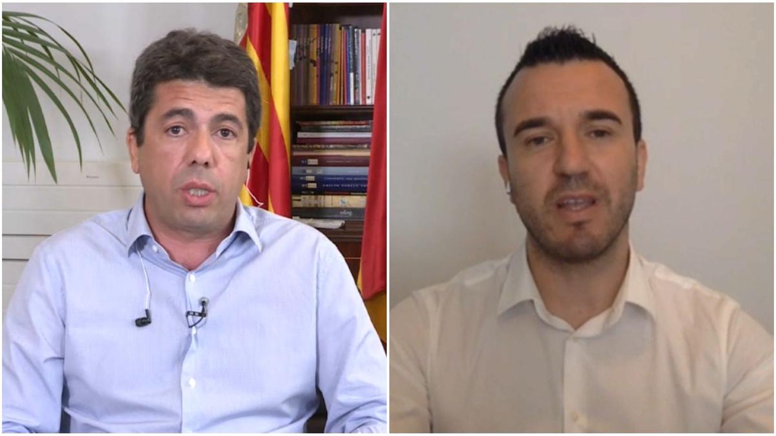 El president de la Diputació d'Alacant, Carlos Mazón, i l'alcalde de Gavarda, Vicent Mompó