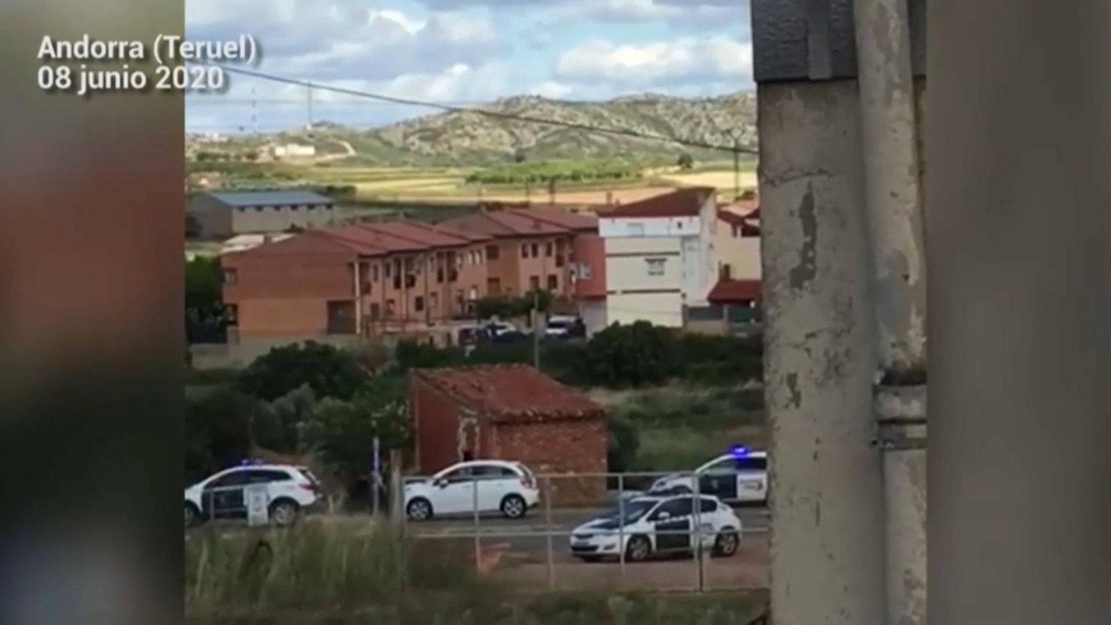 Imatge del dispositiu de búsqueda de l'home que ha disparat a un agent a Muniesa (Terol)