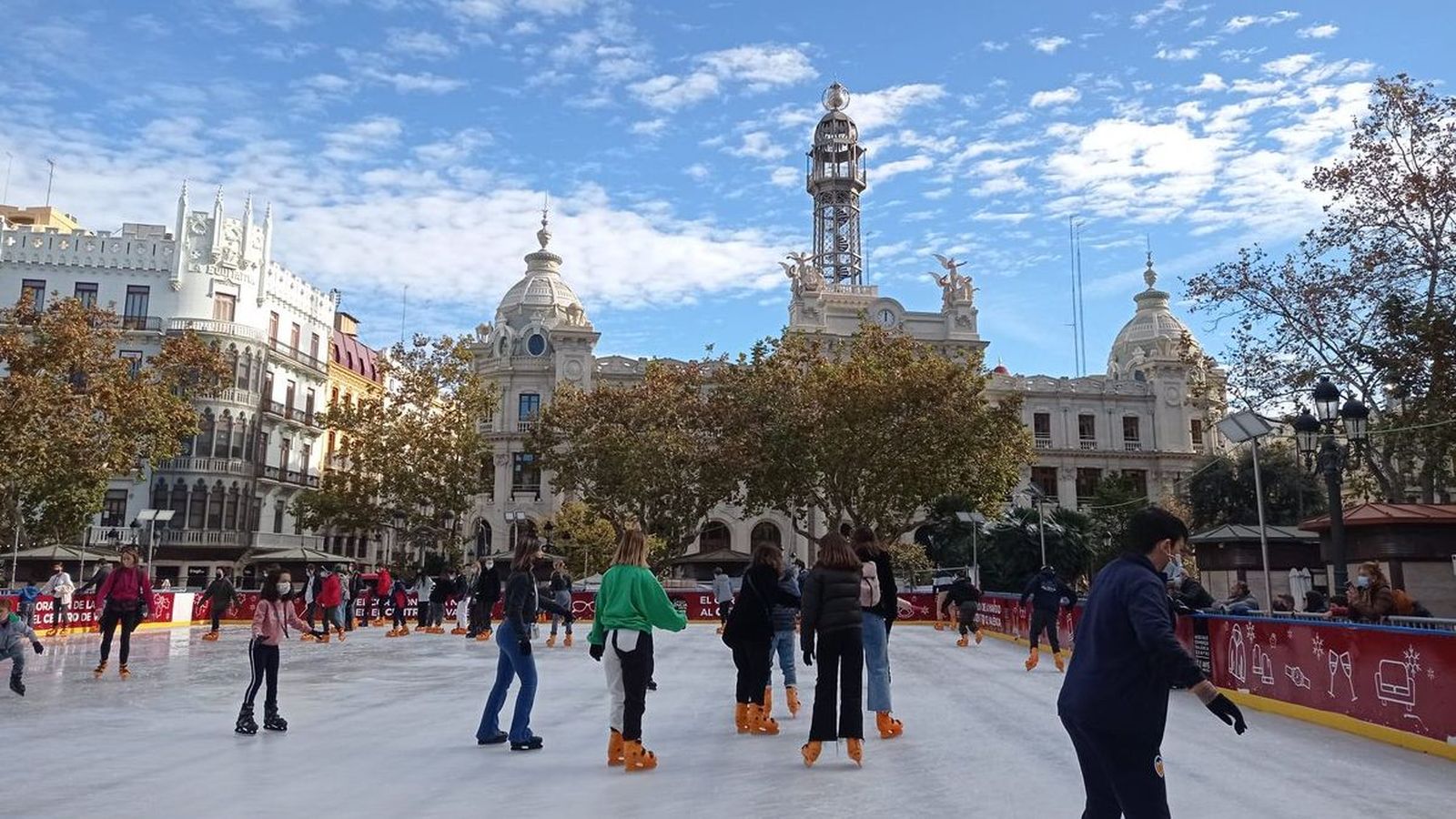 Imatge de la pista de gel a on van ocórrer els fets