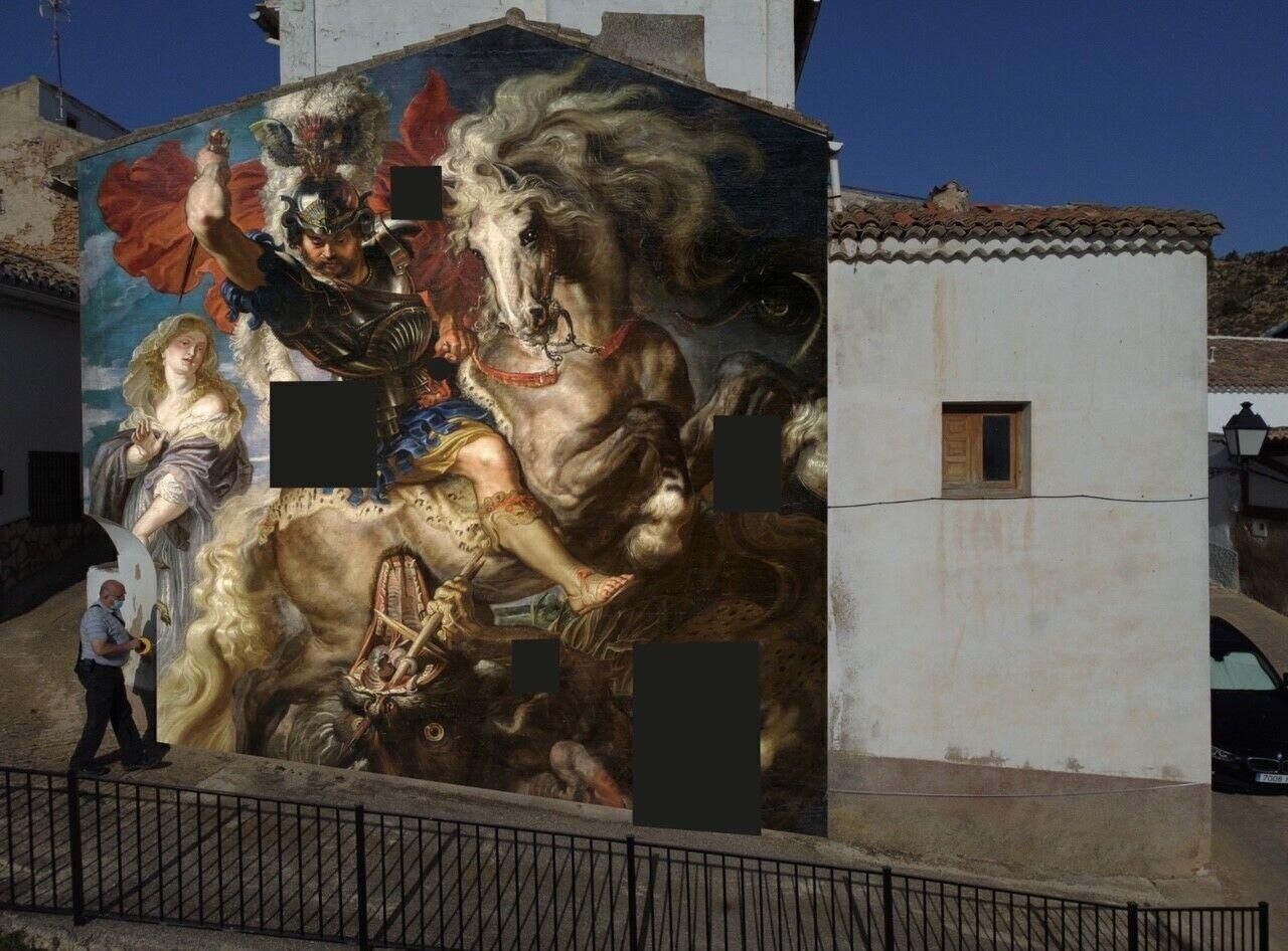 Reproducció de 'Sant Jordi i el drac' de Rubens Reproducció de 'Sant Jordi i el drac' de Rubens