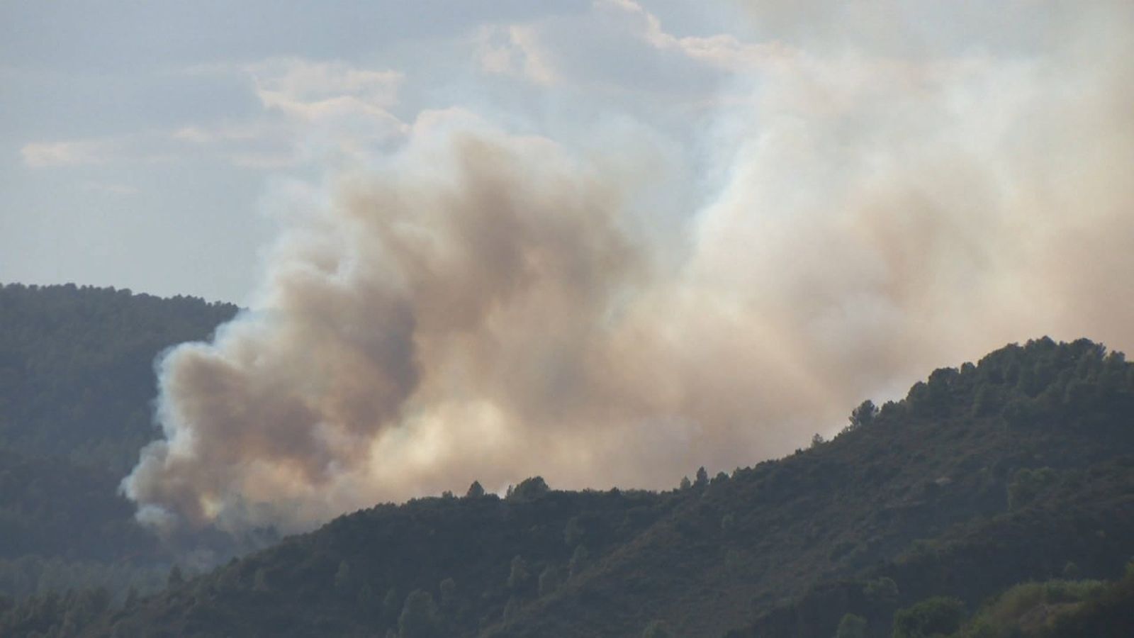 El foc a Tuéjar este dimarts