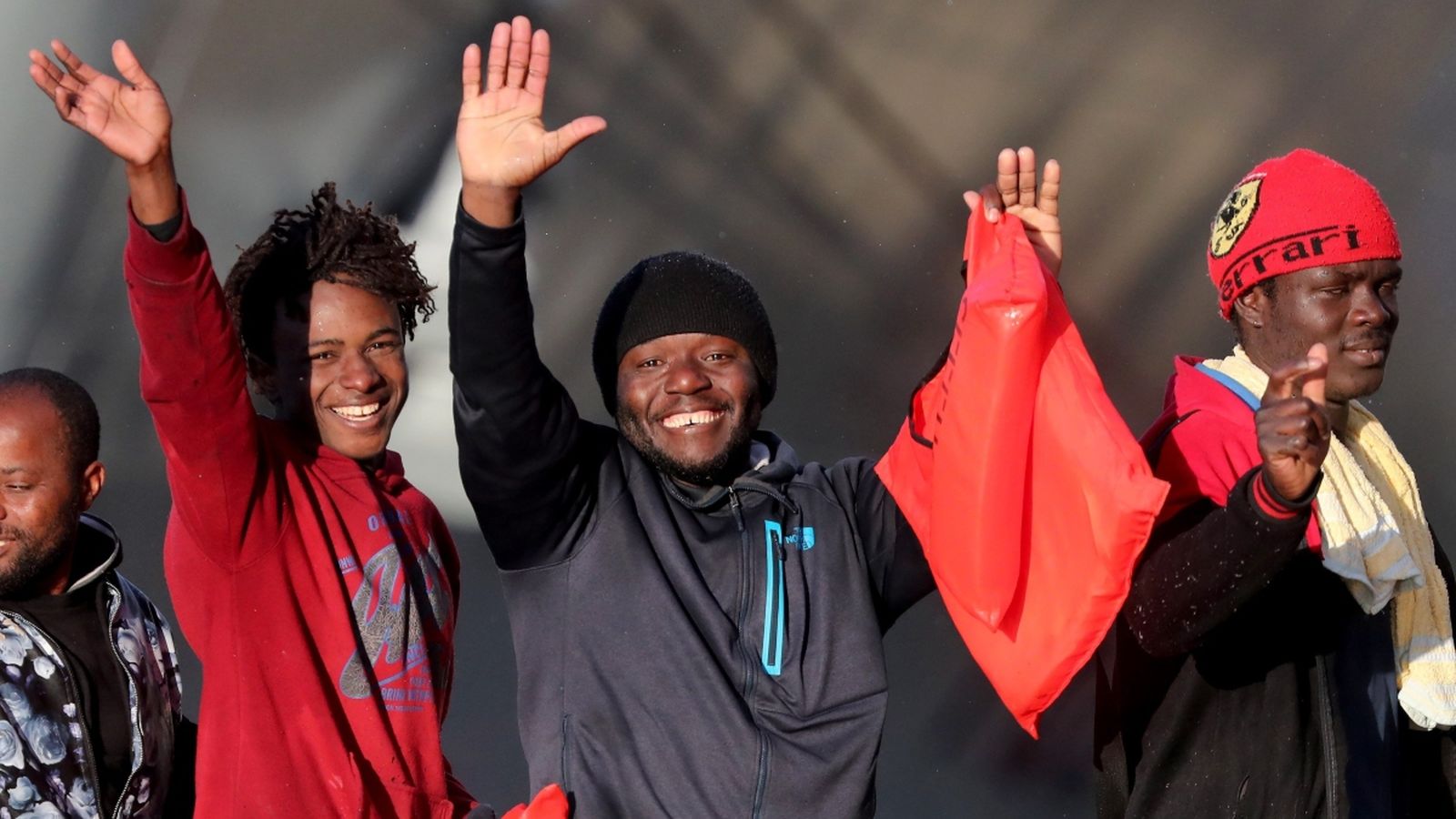 Els migrants, en arribar a Malta, el 9 de gener