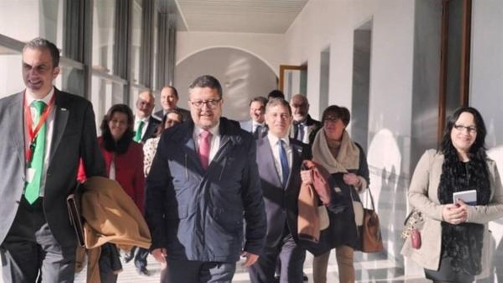 Francisco Serrano, líder de Vox a Andalusia, junt amb altres diputats Francisco Serrano, líder de Vox a Andalusia, junt amb altres diputats
