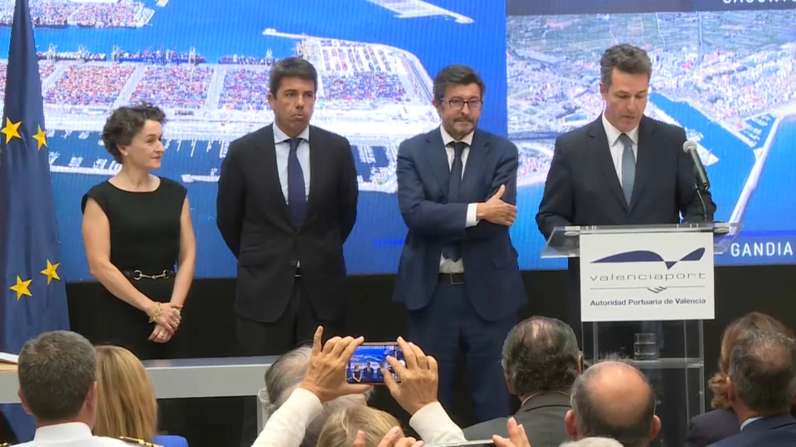 Acte de presa de possessió de Mar Chao com a presidenta del Port de València