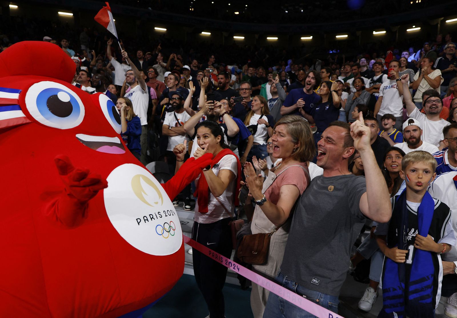 La mascota d'estes Olimpíades està basada en un símbol de la llibertat de la història francesa