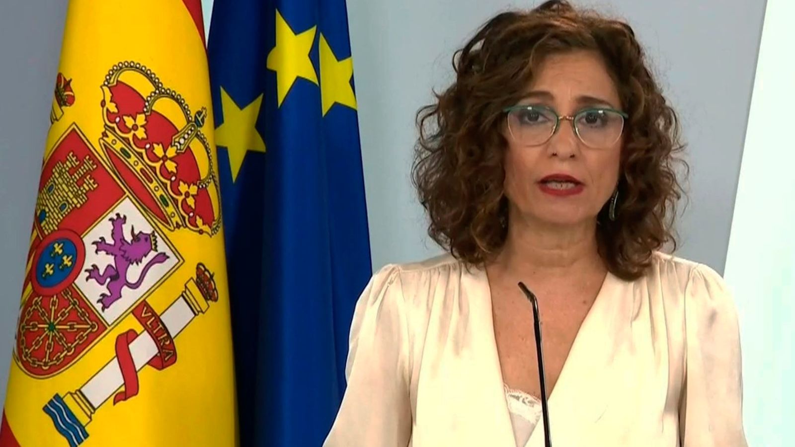 La ministra d'Hisenda i portaveu del govern, María Jesús Montero