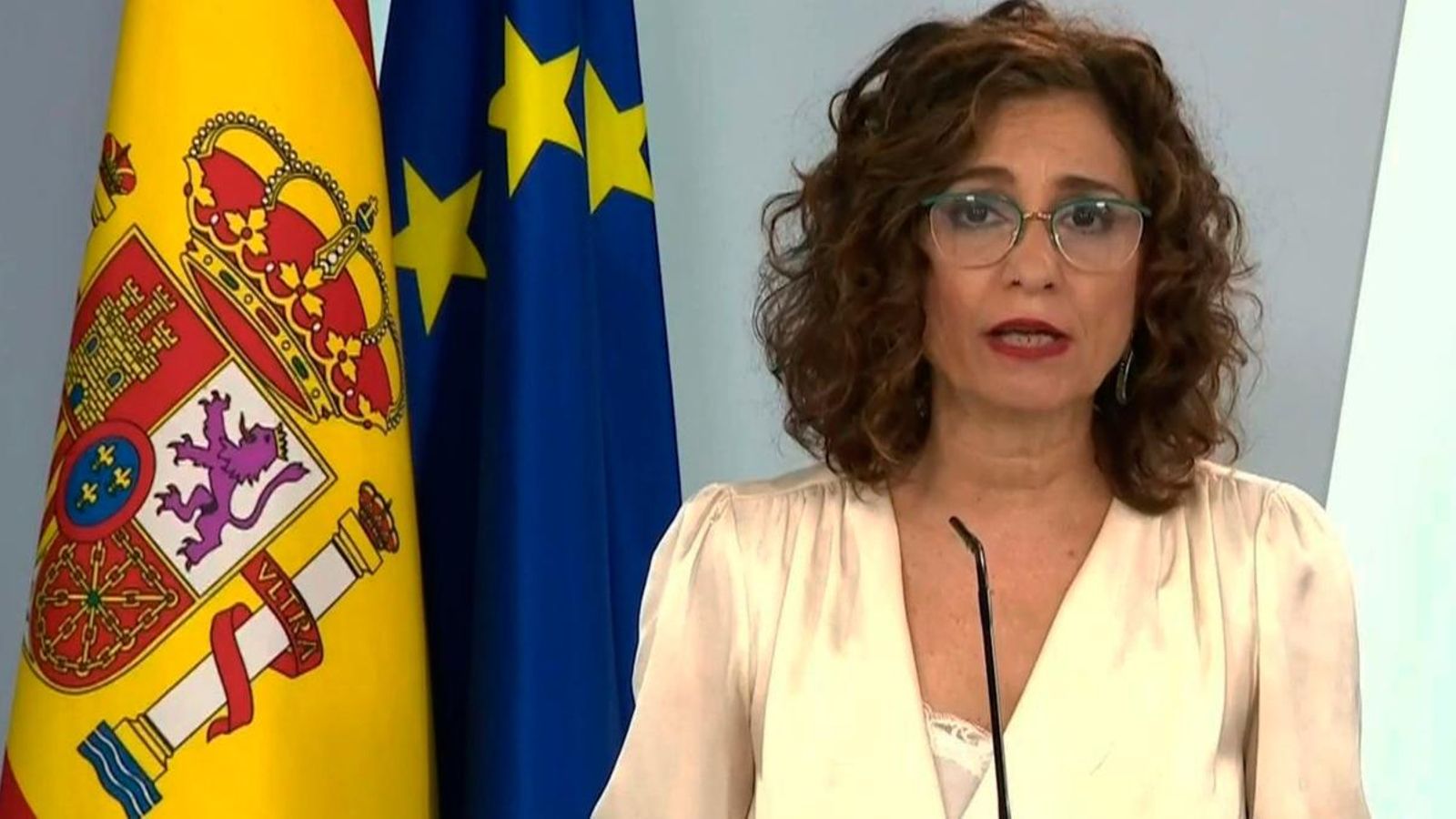 La ministra d'Hisenda i portaveu del govern, María Jesús Montero